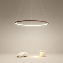Modern Circle Linear Chandelier Ceiling Light - Sleek Design for Contemporary Spaces