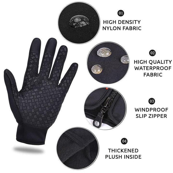Unisex Thermal Cycling & Ski Gloves - Insulated Warming Gloves for Men & Women - Perfect for Outdoor Sports