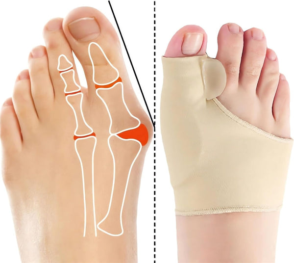 Orthopedic Toe Straightener with Therapeutic Massage Ball for Pain Relief and Alignment