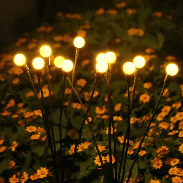 Solar-Powered Firefly Garden Lights - Eco-Friendly Outdoor Decorative Lighting for Patios, Pathways, and Gardens