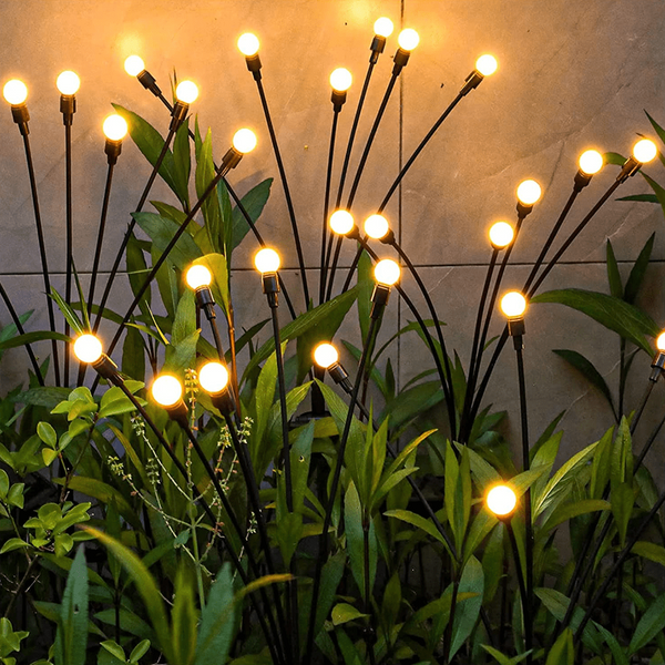 Solar-Powered Firefly Garden Lights - Eco-Friendly Outdoor Decorative Lighting for Patios, Pathways, and Gardens