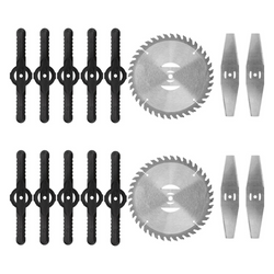 16-Pack Replacement Blades for 3-in-1 Grass Trimmer - Durable, Sharp, and Compatible with Most Models