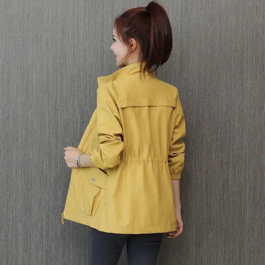 Women's Lightweight Water-Resistant Trench Coat - Stylish All-Season Versatile Outerwear