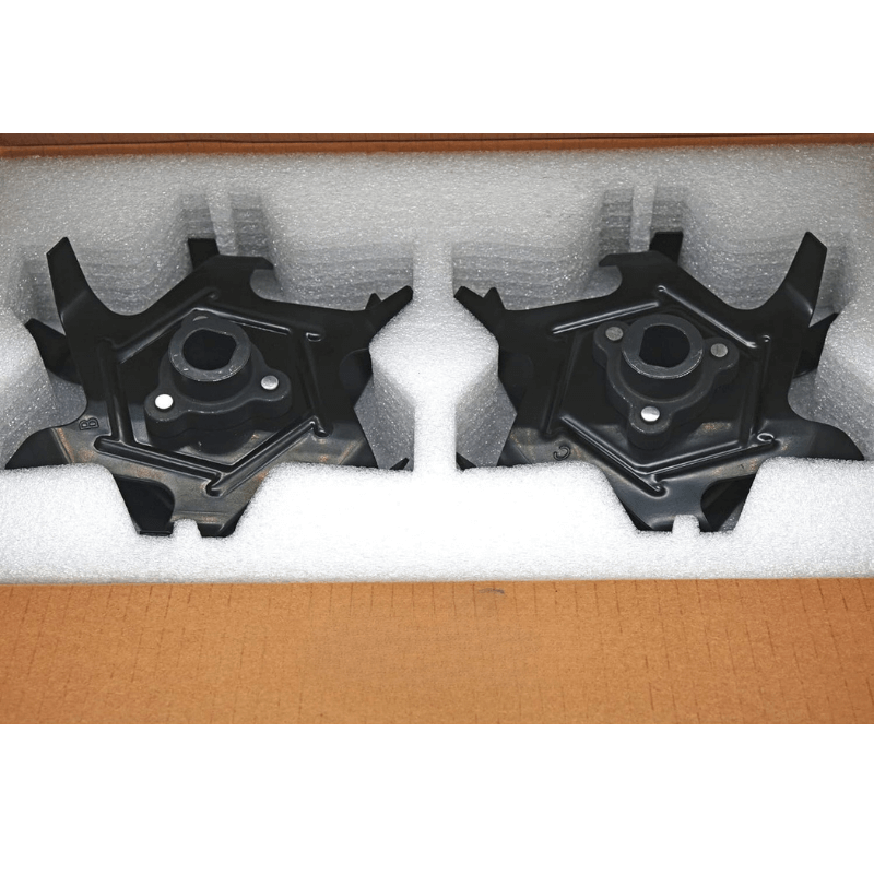 6-Inch Heavy-Duty Metal Tiller Blade Set for Efficient Soil Tilling and Gardening
