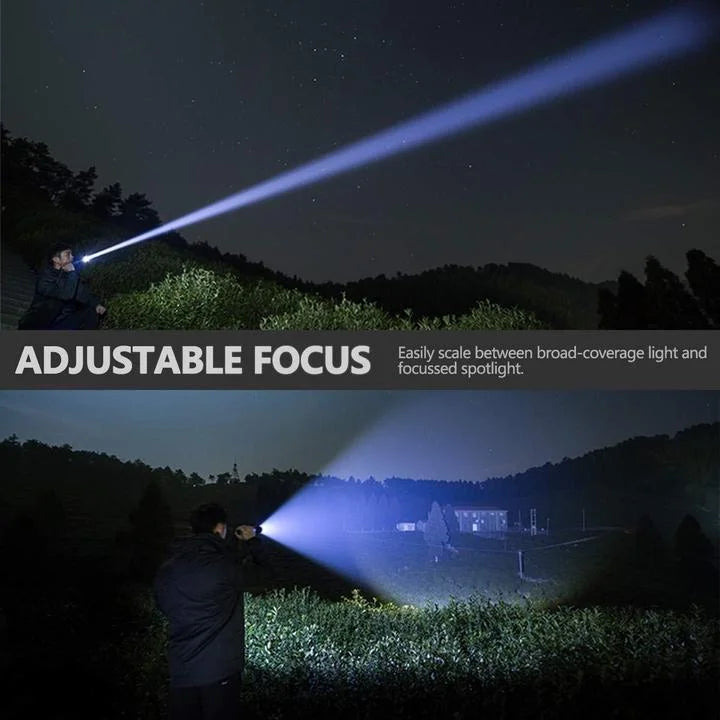 90000 Lumens XHP50.2 Ultra Bright Tactical Flashlight - Most Powerful LED Torch for Outdoor Adventures, Camping, and Emergency Use