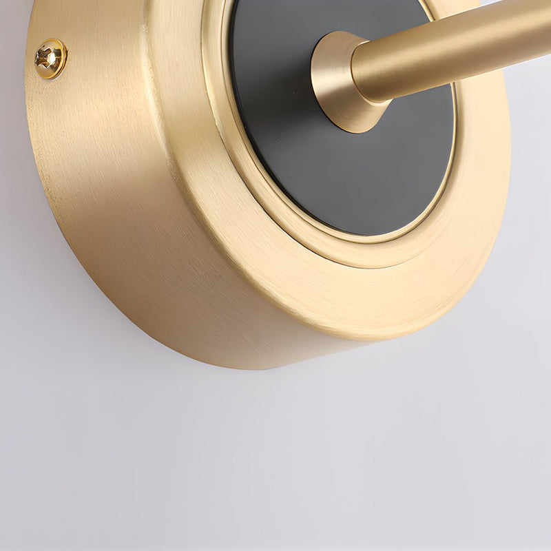Adjustable LED Bathroom Vanity Mirror Light - Rotatable Flat Bar Design in Elegant Gold/Black Finish