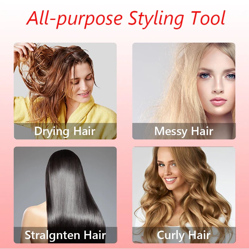 Professional Rotating Hair Dryer with Ionic Technology for Effortless Styling and Frizz Control