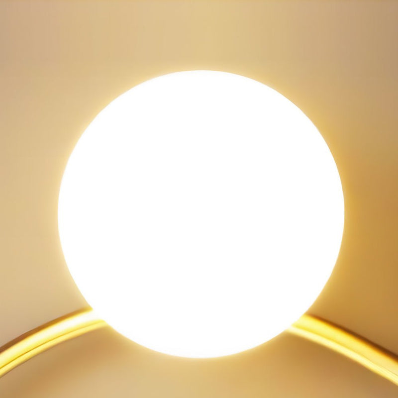 Battery-Powered Round LED Metal Wall Clock - Stylish Hanging Design for Home Decor