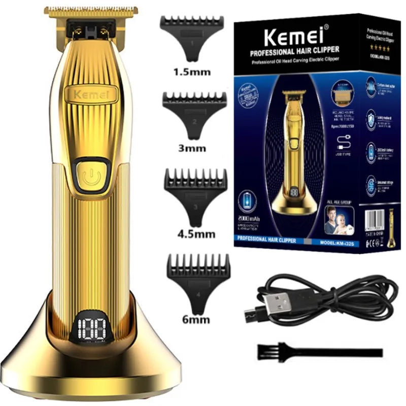 GoldLUX Pro Professional Hair Trimmer - Precision Grooming Tool for Barbers & Home Use