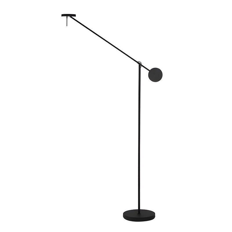 Modern Black Adjustable Arm Invisible LED Floor Lamp - Stylish & Versatile Lighting Solution