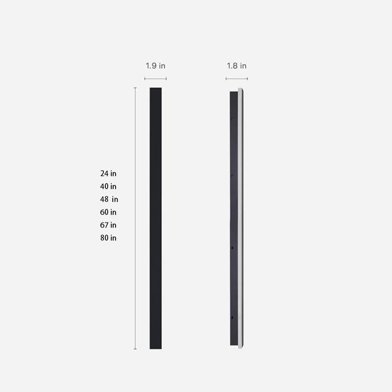 Black Outdoor LED Linear Wall Lights - Long-Lasting Energy-Efficient Lighting for Patios & Gardens