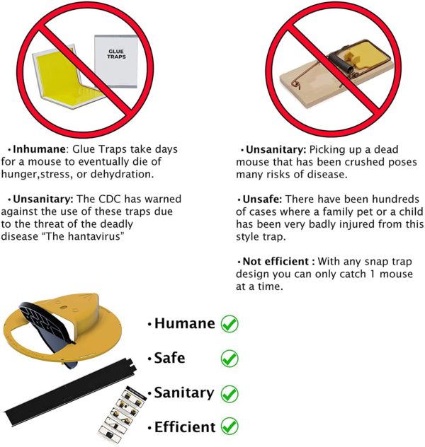 Premium Bucket Lid Mouse Trap - Effective, Reusable Rodent Control Solution for Home and Garden