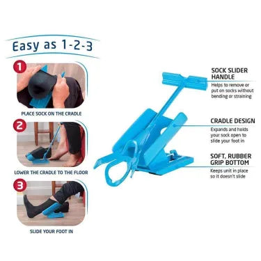 Compression Sock Aid Kit - Easy On, Easy Off Sock Helper for Effortless Wear