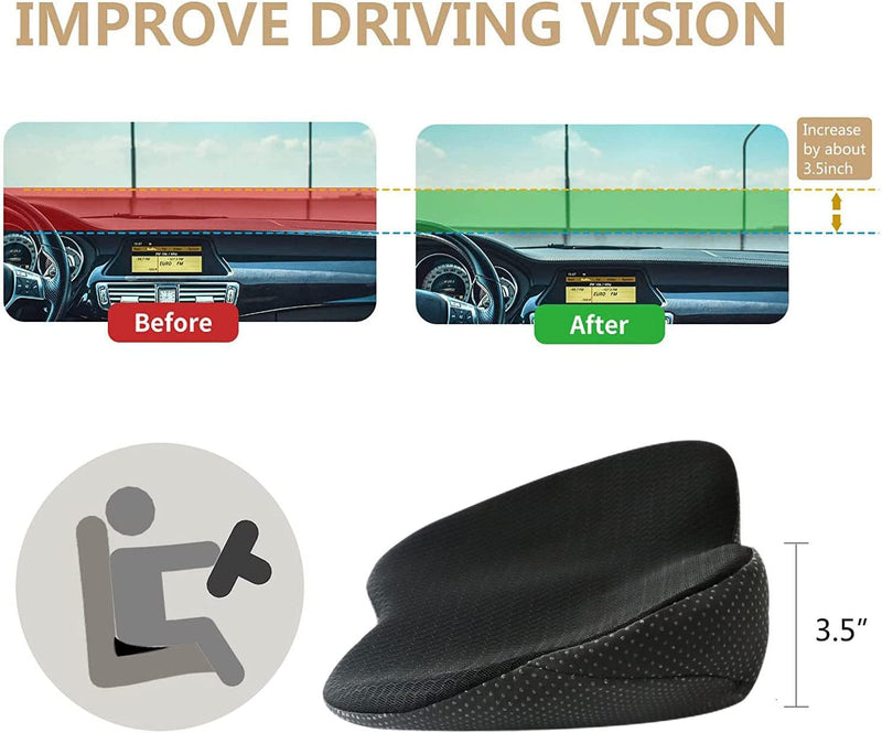 Premium Car Booster Seat Cushion for Adults - Comfortable & Supportive Driving Experience