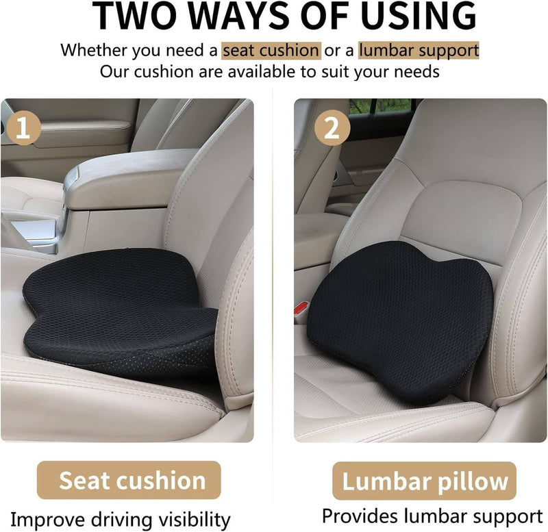 Premium Car Booster Seat Cushion for Adults - Comfortable & Supportive Driving Experience
