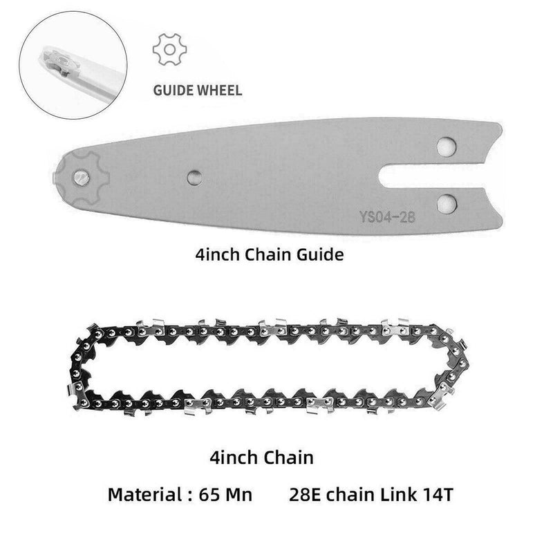 4" & 6" Replacement Parts for Mini Electric Chainsaw - High-Quality Accessories for Efficient Cutting