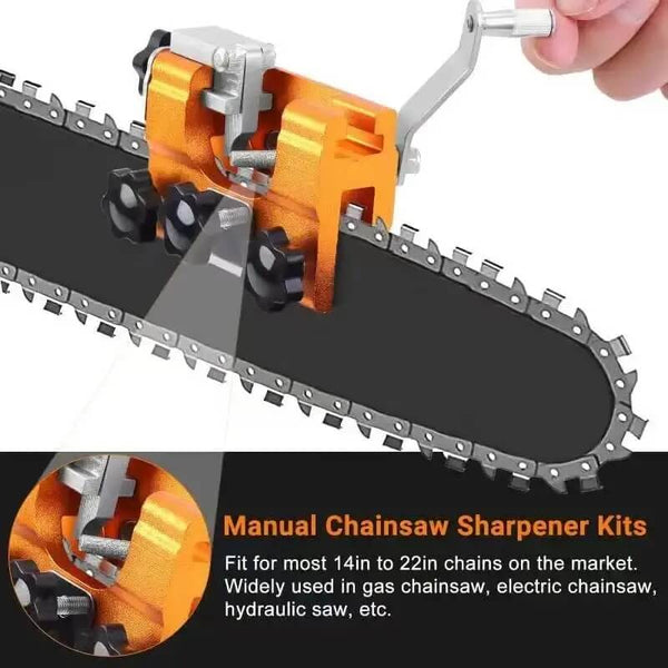 Precision Chainsaw Chain Sharpening Jig Set - Adjustable & Easy to Use for Sharp, Efficient Cuts