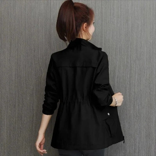 Women's Lightweight Water-Resistant Trench Coat - Stylish All-Season Versatile Outerwear