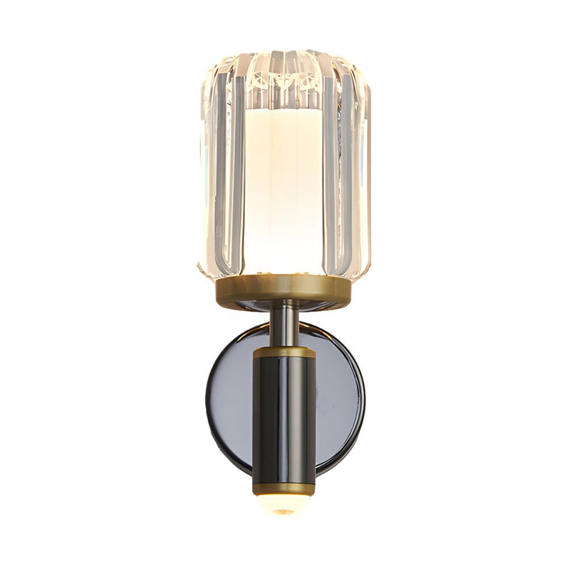Modern Clear Acrylic Arm Wall Light - Sleek Aluminum Sconce for Living Room Decor