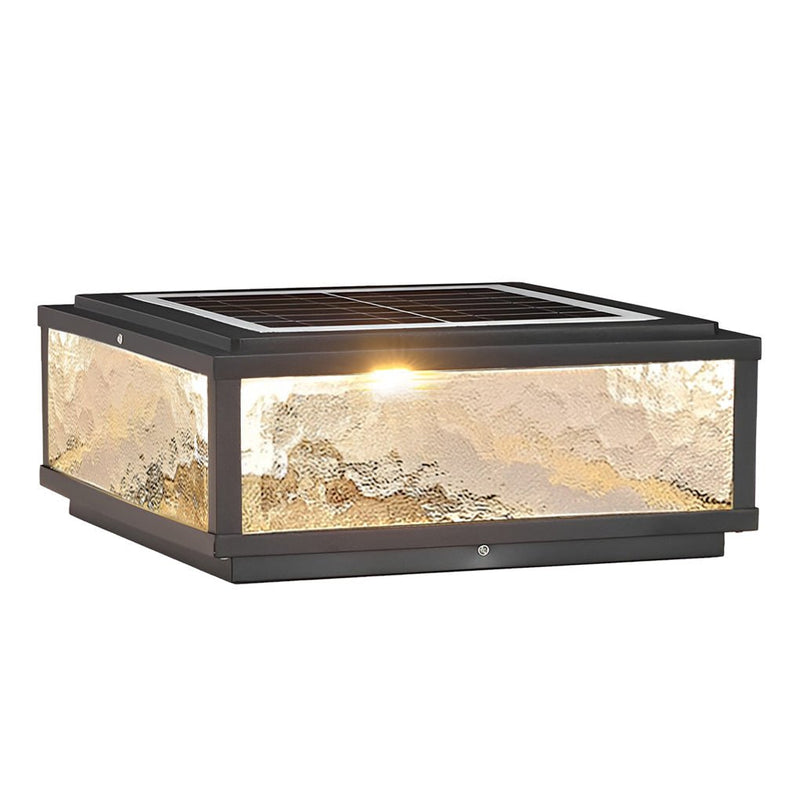 Modern Waterproof LED Solar Outdoor Post Lights - Stylish Fence & Deck Pillar Lighting for Gardens & Patios