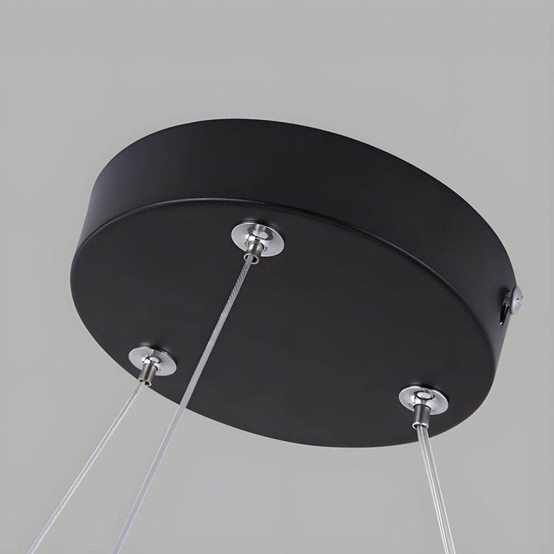 Modern Round LED Pendant Light - Suspended Profile Light for Offices & Gyms | Stylish Hanging Fixture