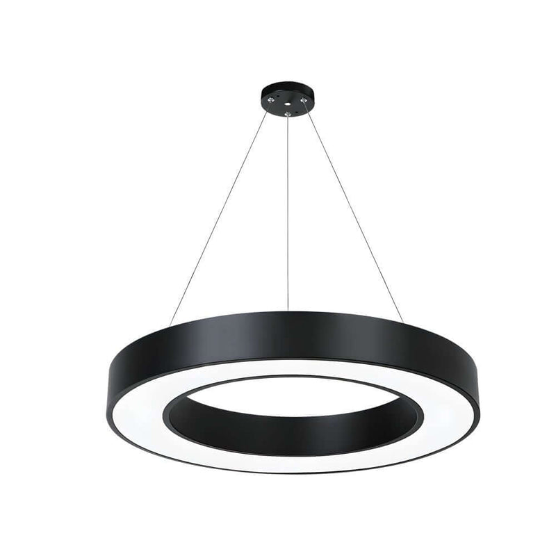 Modern Round LED Pendant Light - Suspended Profile Light for Offices & Gyms | Stylish Hanging Fixture