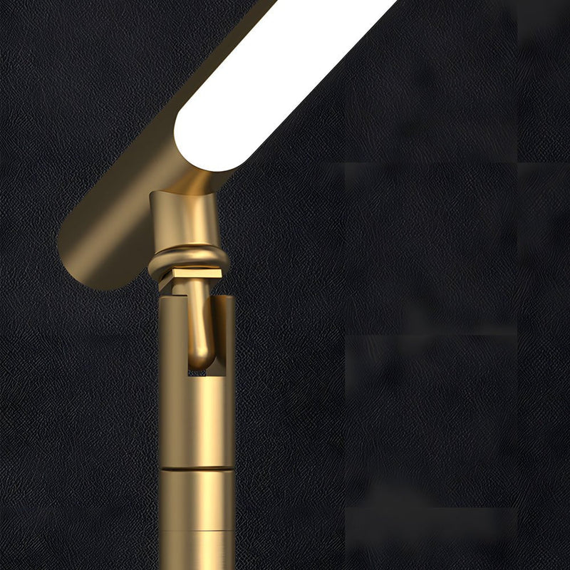 Adjustable Copper & Brass LED Desk Lamp - Modern Home Office Lighting Solution