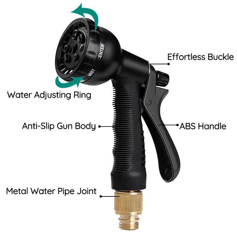 100FT Expandable Garden Hose - Lightweight, Durable, Kink-Free, and Easy to Store - Perfect for Outdoor Watering and Gardening