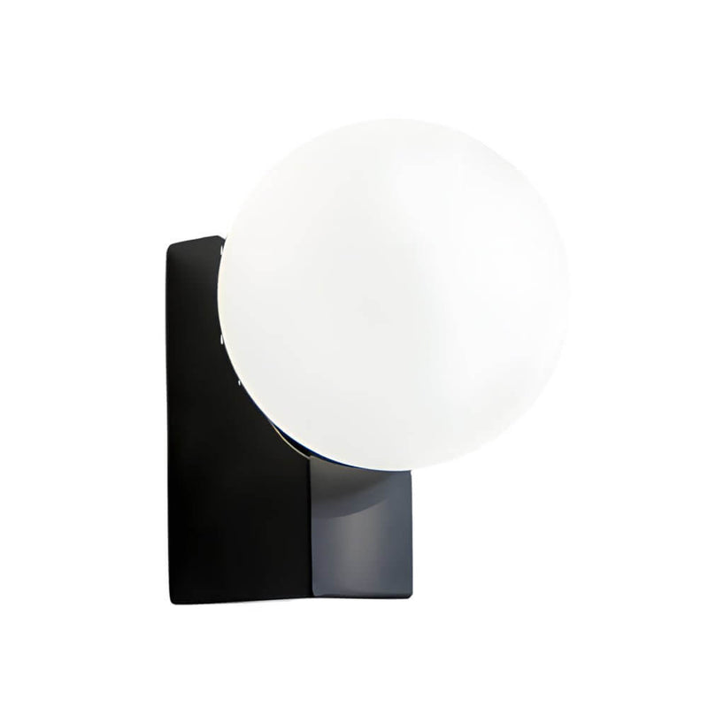Dimmable Cream White Glass Ball LED Wall Light - Elegant Modern Lighting Fixture for Home Decor