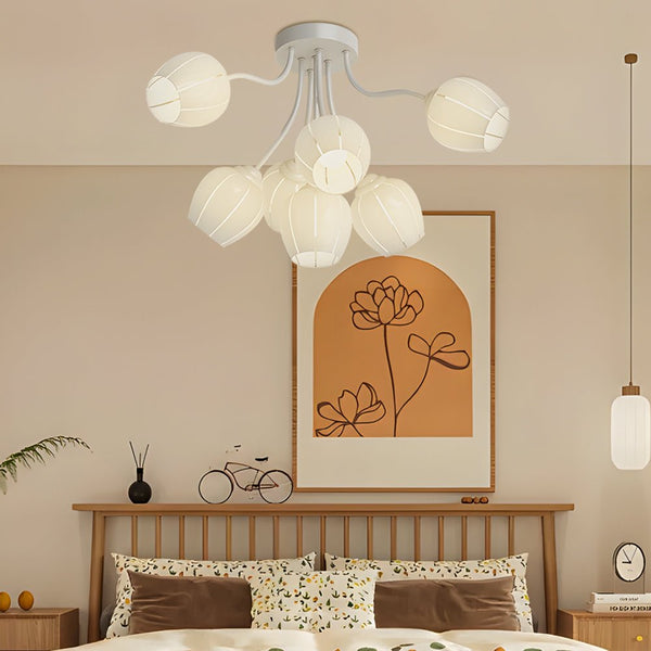 Elegant 7-Head French Style Chandelier Light with Three-Step Dimming - Perfect for Home Decor