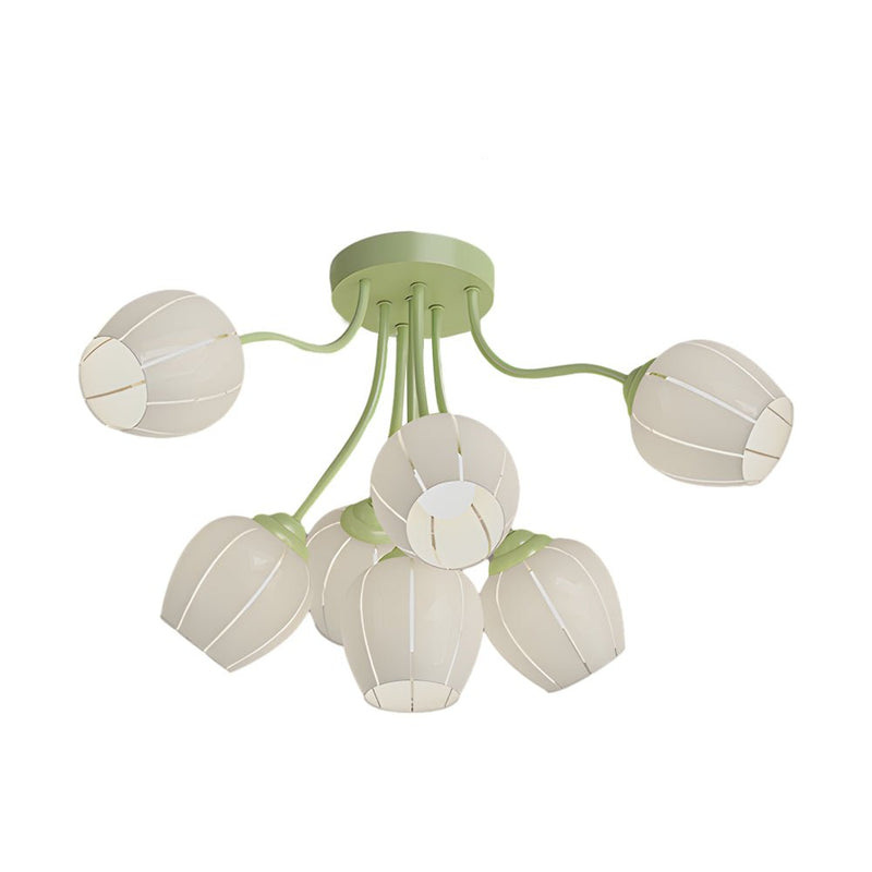 Elegant 7-Head French Style Chandelier Light with Three-Step Dimming - Perfect for Home Decor