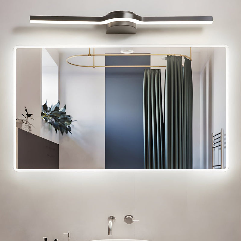 Curved Modern LED Bathroom Vanity Light - Available in 16'', 23'', and 31'' Lengths - Sleek, Energy-Efficient Design for Contemporary Spaces
