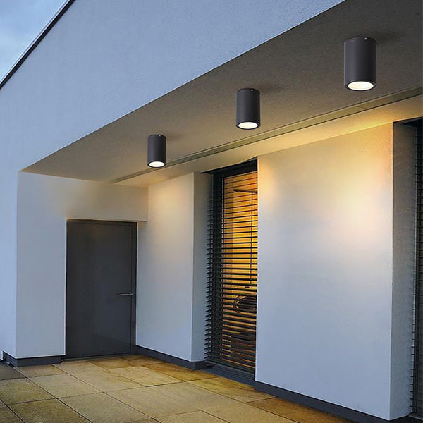 Waterproof Cylindrical LED Downlight - Stylish Ceiling Spot Lights for Balcony, Aisle & Corridor Lighting