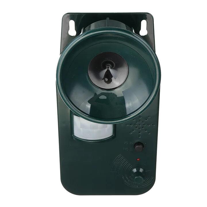 5000 sqft Ultrasonic Cordless Pest Repeller - Safe Outdoor Solution for Repelling Various Animals (9V DC)