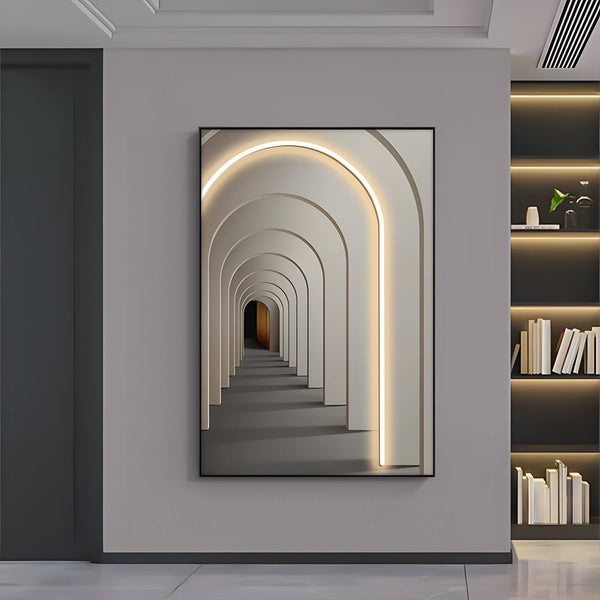 Remote-Controlled Decorative LED Light Canvas Wall Art – Illuminated Hanging Painting for Home Décor