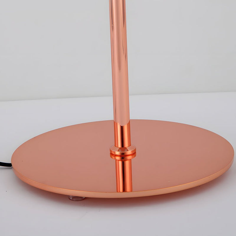 Modern Chrome Dome-Shaped Glass Ambient LED Table Lamp - Stylish Home Lighting