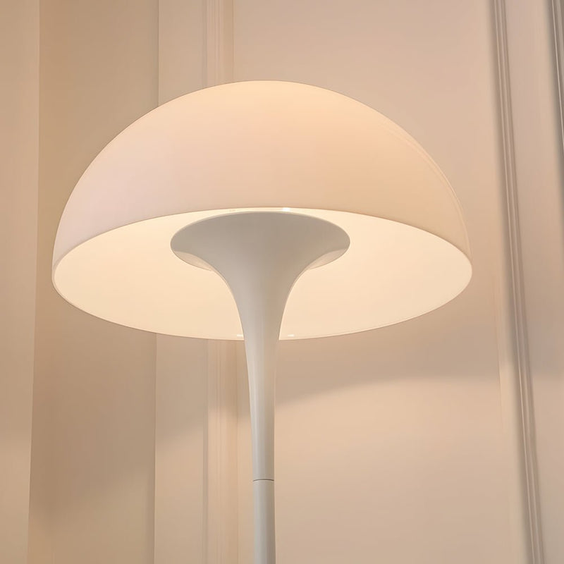Modern Dimmable White Mushroom Dome Floor Lamp - Stylish Downlight for Home Decor
