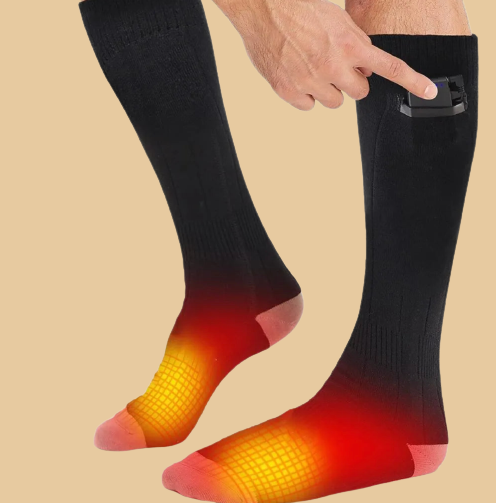 Premium Rechargeable Heated Socks for Ultimate Warmth & Comfort - Perfect for Outdoor Activities, Winter Sports, and Cold Weather