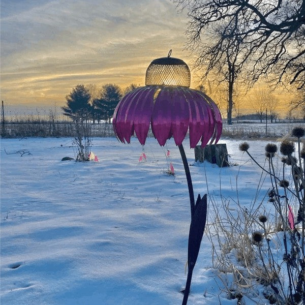 Premium Coneflower Bird Feeder - Durable, Weather-Resistant Design for Attracting Wild Birds - Perfect for Gardens & Patios