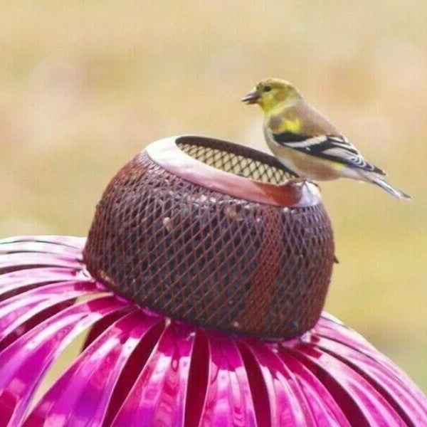 Premium Coneflower Bird Feeder - Durable, Weather-Resistant Design for Attracting Wild Birds - Perfect for Gardens & Patios