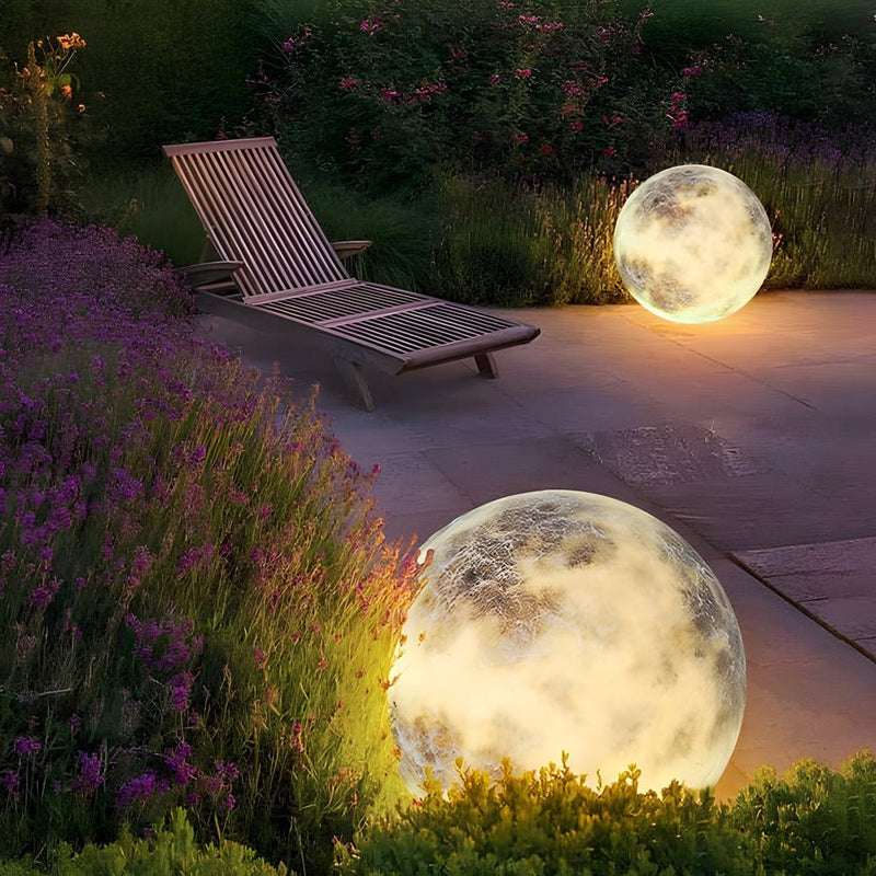 Dreamy Moon Waterproof Glass Outdoor Lawn Light - Luminous Garden Lamp for Enchanting Ambiance