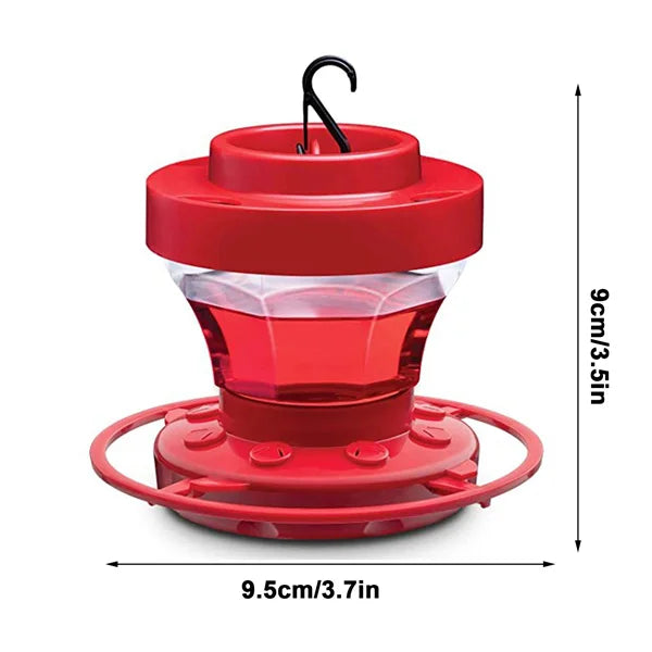 Bee-Proof Hanging Hummingbird Water Feeder with Perch - Durable, Easy to Clean, Ideal for Attracting Hummingbirds