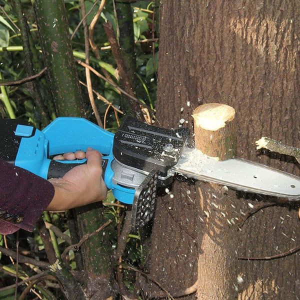8-Inch & 10-Inch Electric Cordless Chainsaw Kit with 2 Batteries - Lightweight, Powerful & Easy to Use