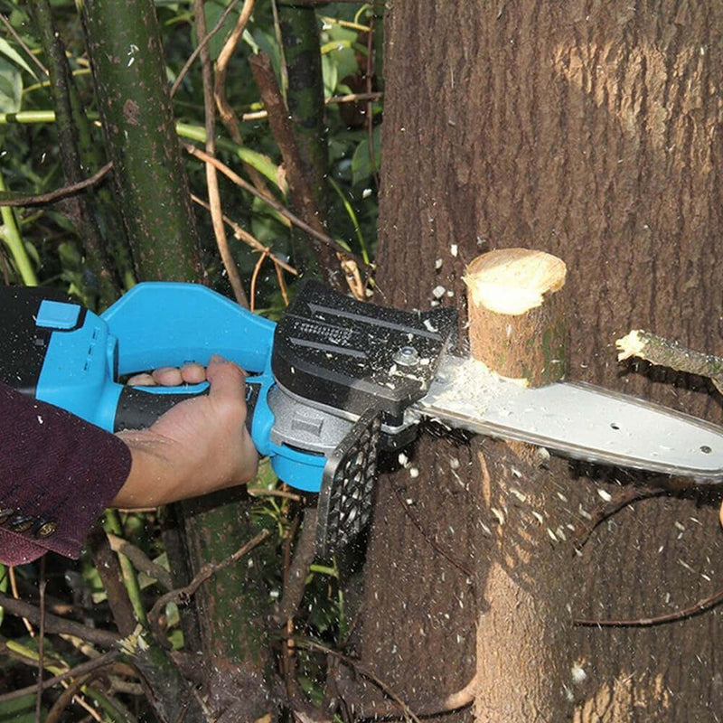 8-Inch & 10-Inch Electric Cordless Chainsaw Kit with 2 Batteries - Lightweight, Powerful & Easy to Use
