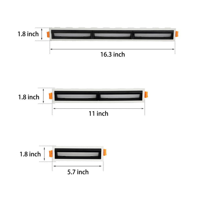 Recessed Polarized Spotlight - Embedded LED Anti-Glare Wall Washer for Enhanced Lighting