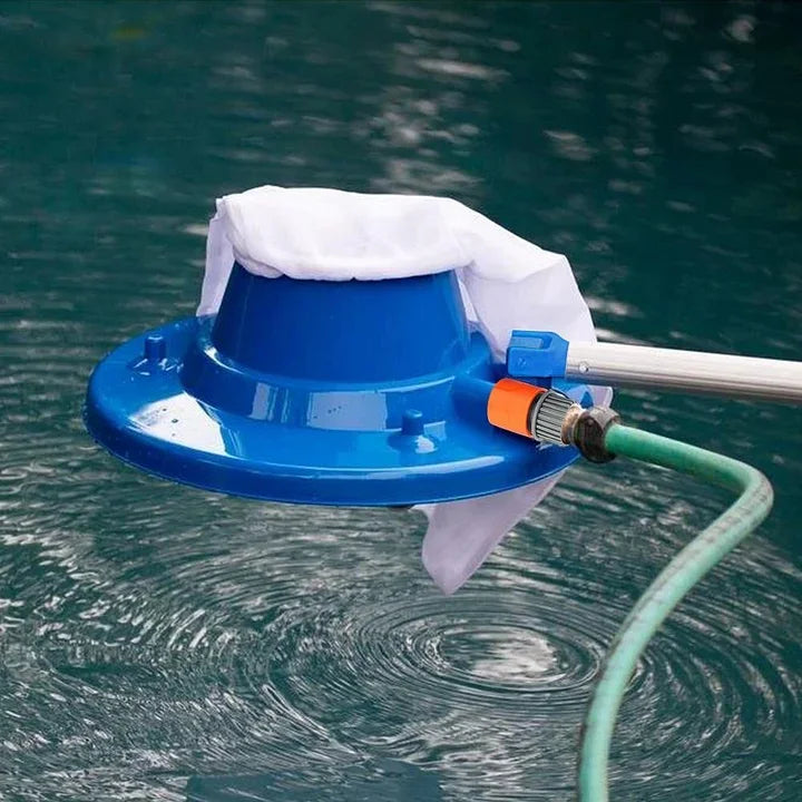 Heavy-Duty Pool Leaf Vacuum - Large Capacity Leaf Sucker for Inground & Above Ground Swimming Pools (Blue) - Efficient Debris Removal Tool