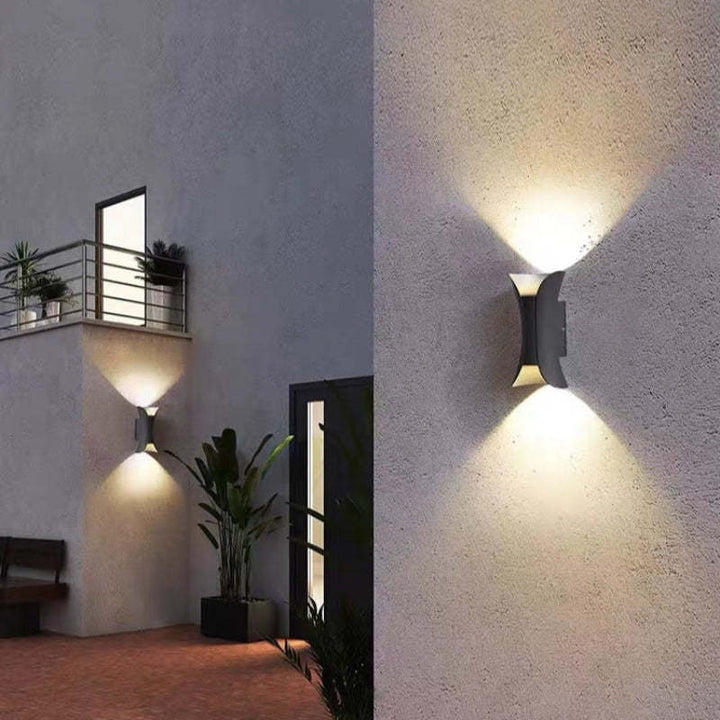 Waterproof Outdoor LED Wall Light - Durable Aluminum Design for Garden, Patio, and Exterior Use