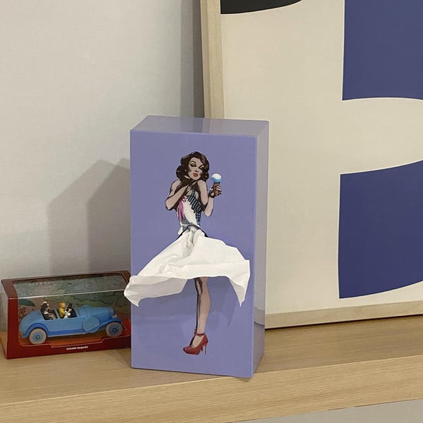 Elegant Flying Skirt Tissue Box - Stylish Home Decor & Functional Tissue Holder