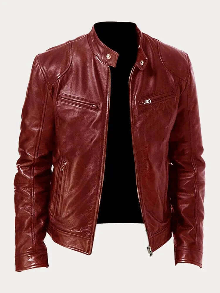 Men's Classic Genuine Leather Jacket - Stylish, Durable Outerwear for Year-Round Wear | Premium Quality Fashion Jacket