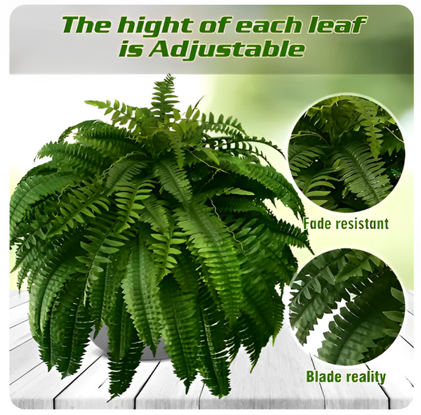 UV-Resistant Lifelike Boston Fern - Perfect for Outdoor Decor & Landscaping